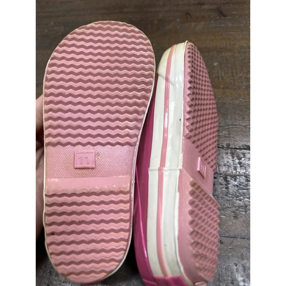 Wootie Size 11 Youth Girls Slip on Water Shoes‎ Gently Used Pink & Beige